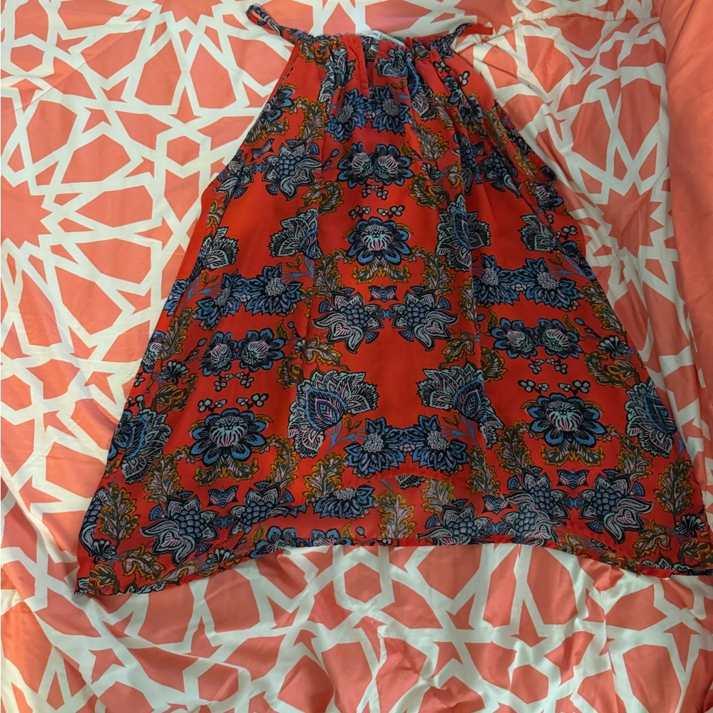 Floral Red and Blue Women's Skirt